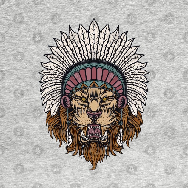 Bohemian Lion Head Dress by machmigo